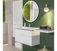Villeroy & Boch Subway 3.0 Ensemble de meubles de salle de bains, avec miroir, 4A70A5R1+C57000VE+A46491BC,