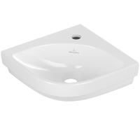 Villeroy & Boch Lave-mains d'angle Subway 3.0 32cm 1 trou pour robinet sans trop-plein blanc