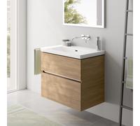 Villeroy & Boch Subway 3.0 Lavabo avec meuble bas evineo ineo5 evo l: 78 cm, 2 tiroirs, avec poignée encastrée,, 4A7082R1+BE0724OA,