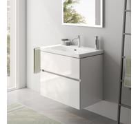 Villeroy & Boch Subway 3.0 Lavabo avec meuble bas evineo ineo5 evo l: 78 cm, 2 tiroirs, avec poignée encastrée,, 4A708001+BE0724WH,