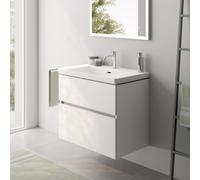 Villeroy & Boch Subway 3.0 Lavabo avec meuble bas evineo ineo5 evo l: 78 cm, 2 tiroirs, avec poignée encastrée,, 4A7080RW+BE0724WM,