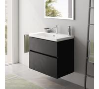 Villeroy & Boch Subway 3.0 Lavabo avec meuble bas evineo ineo5 evo l: 78 cm, 2 tiroirs, avec poignée encastrée,, 4A7080R1+BE0724BM,