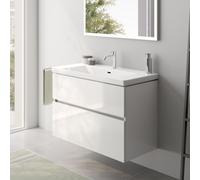 Villeroy & Boch Subway 3.0 Lavabo avec meuble bas evineo ineo5 evo l: 98 cm, 2 tiroirs, avec poignée encastrée,, 4A70A501+BE0725WH,