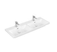 Villeroy & Boch Subway 3.0 lavabo-meuble - 130cm - 2 tr de robinet avec trop-plein C+ stone white 4a71d5rw