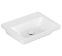 Villeroy & Boch Subway 3.0 lavabo, sans trou pour robinet, sans trop-plein, partie inférieure polie, 550x440mm, 4A70F6R1, Couleur: Céramique blanche Plus