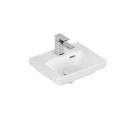Villeroy & Boch Subway 3.0 Lave-main WC 37x13x9.5cm 1 trou de robinet avec trop-plein et Ceramic+ Stone White 437037rw