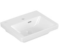 Villeroy & Boch Subway 3.0 lave-mains, 1 trou pour robinet, avec trop-plein, non poncé, 450x370mm, 4370FK01, Couleur: blanc-alpin