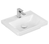 Villeroy & Boch Subway 3.0 lave-mains, 1 trou pour robinet, sans trop-plein, 500x400mm, 4370FGR1, Couleur: Céramique blanche Plus