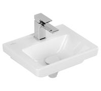 Villeroy & Boch Subway 3.0 lave-mains, 1 trou pour robinet, sans trop-plein, non rectifié, 370x305mm, 437038R1, Couleur: Céramique blanche Plus