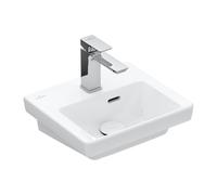 Villeroy & Boch Lave-mains Subway 3.0 – 370 x 305 mm – 1 trou, trop-plein – Céramique blanche plus