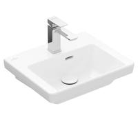 Villeroy & Boch Subway 3.0 lave-mains, 450 x 370 mm, 1 trou pour robinet, avec trop-plein, non enterré, 437045, Coloris: blanc-alpin