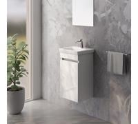 Villeroy & Boch Subway 3.0 Lave-mains avec meuble bas evineo ineo5 evo l: 35 cm, 1 porte, avec poignée encastrée,, 43703701+BE0727WH,