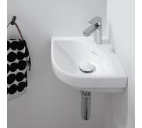 Villeroy und Boch Subway 3e 1930 coin lave-mains 437146R1 Longueur de jambe de 32 cm, avec trou pour robinetterie / sans trop-plein, blanc C-plus