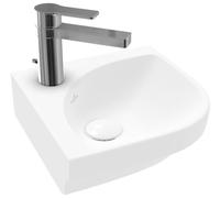 Villeroy und Boch Subway 3. 1930 coin lave-mains 437146RW Longueur de jambe de 32 cm, avec trou pour robinetterie / sans trop-plein, pierre blanche C-plus