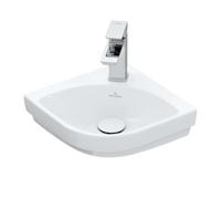Villeroy und Boch Subway 3. 1930 corner lave-mains 43714601 Longueur de jambe de 32 cm, avec trou pour robinetterie / sans trop-plein, blanc