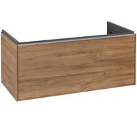 Villeroy & Boch Subway 3.0 Meuble sous-lavabo, 1 tiroir, 973x429x478mm, C56900RH, Couleur: Façade/carcasse : Chêne du Kansas, poignée : aluminium brillant