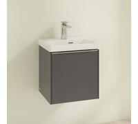 Villeroy und Boch Subway 3. 1930 C58100VR 42,3x42,9x37,75cm, charnière gauche / poignée aluminium brillant, graphite