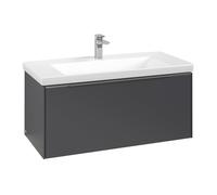 Villeroy und Boch Subway 3. 1930 C569L0VR 97,3x42,9x47,8cm, avec LED / poignée aluminium brillant, graphite