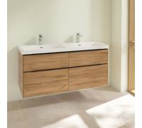 Villeroy und Boch Subway 3. 1930 C56801RH 127,2x56,6x47,8cm, sans LED / poignée Volcano noir, chêne kansas