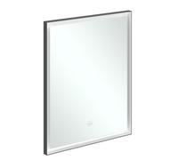 Villeroy & Boch Miroir Subway 3e 1930 A46360BC cadre en aluminium 60×75×4,75 cm noir mat/blanc mat