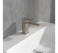 Villeroy und Boch Subway 3. 1930 monocommande mitigeur lavabo TVW11200100164 sans garniture de vidange , nickel brossé noir