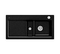 Villeroy & Boch Subway 60 évier encastrable 671202J0 à droite, avec garniture de vidage et commande excentrique, 1000 x 510 mm, chromite