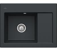 Villeroy & Boch Subway évier en céramique 65x51 cm noir 331201R7