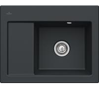 Villeroy & Boch Subway évier en céramique 65x51 cm noir 331301R7