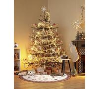 Villeroy & Boch Tapis Design Nostalgic Shine Rond - Toy's Delight - Sapin de Noël et Arbre de Noël pour Salon, Chambre à Coucher, Salle à Manger, Couloir - Rouge Multicolore - 200 cm