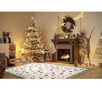 Villeroy & Boch Tapis Design Nostalgic Shine - Toy's Delight - Couverture d'arbre de Noël et Sapin de Noël pour Salon, Chambre à Coucher, Salle à Manger, Couloir - Vert Multicolore - 160 x 230 cm