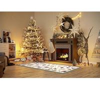 Villeroy & Boch Tapis Design nostalgique Toy's Delight - Couverture d'arbre de Noël et Chemin de Noël pour Salon, Chambre à Coucher, Salle à Manger, Couloir - Vert Multicolore - 80 x 200 cm