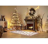 Villeroy & Boch Tapis Design nostalgique Toy's Delight - Couverture d'arbre de Noël et Chemin de Noël pour Salon, Chambre à Coucher, Salle à Manger, Couloir - Rouge Multicolore - 80 x 200 cm