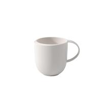 Villeroy & Boch - Tasse À Anse Newmoon, Tasse Moderne Pour Le Thé Et Le Café, 310 Ml, Porcelaine Premium, Blanche, Adaptée Au Lave-Vaisselle, 1 Pièce (1 Pack)