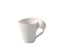 Villeroy & Boch - tasse à café NewWave avec anse, mug à anse moderne en porcelaine premium, compatible lave-vaisselle et micro-onde, blanc, 300 ml, 11,3 cm
