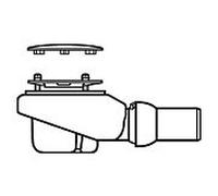 Villeroy & Boch TempoplexPlus 92260069 Compact, Ø 90 mm, pour receveur de douche, brossé mat