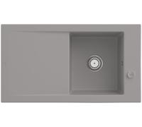 Villeroy & Boch Timeline évier encastrable 330702KD avec garniture de vidage et actionnement excentrique, Fossil