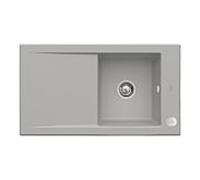 Villeroy & Boch Timeline évier encastrable 330702KD avec garniture de vidage et actionnement excentrique, Fossil