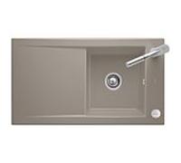 Villeroy & Boch Timeline évier encastrable 330702TR avec garniture de vidage et actionnement excentrique, Bois