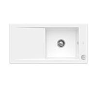 Villeroy & Boch Timeline évier encastrable 679002KG avec garniture de vidage et actionnement excentrique, Blanche Neige