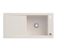 Villeroy & Boch Timeline évier encastrable 679002KR avec garniture de vidage et actionnement excentrique, Crema