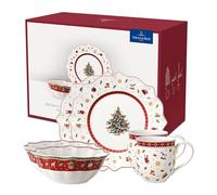 Villeroy & Boch - Toy’S Delight « Breakfast For Two » Service Pour Le Petit-Déjeuner Pour Jusqu’À 2 Personnes, 6 Pièces, Porcelaine Premium, Blanc/Rouge