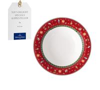 Villeroy & Boch - Toy’s Delight Specials assiette creuse pour soupes, salades et pâtes, assiette creuse à pâtes, porcelaine de Noël, 23cm Ø, résistant au lave-vaisselle et au four à micro-ondes
