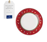 Villeroy & Boch - Toy’s Delight Specials assiette plate, grande assiette avec motif de Noël, assiette en porcelaine, vaisselle de Noël, 27 cm Ø, résistant au lave-vaisselle et au four à micro-ondes
