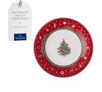 Villeroy & Boch - Toy’s Delight Specials assiette pour le petit-déjeuner/brunch, assiette à dessert en porcelaine, vaisselle de Noël, 21,5 cm Ø, résistant au lave-vaisselle et au four au micro-ondes