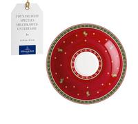Villeroy & Boch - Toy’s Delight Specials sous-tasse à café au lait, dessous de tasse, petite assiette en porcelaine, vaisselle de Noël, 19 cm Ø, résistant au lave-vaisselle et au four à micro-ondes