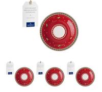 Villeroy & Boch - Toy’s Delight Specials sous-tasse pour café, dessous de tasse, petite assiette en porcelaine, vaisselle de Noël, 16,7 cm Ø, résistant au lave-vaisselle et au four à micro-ondes