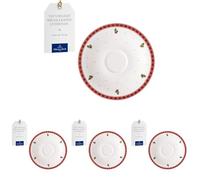 Villeroy & Boch - Toy’s Delight Specials sous-tasse pour café, dessous de tasse, petite assiette en porcelaine, vaisselle de Noël, 16,7 cm Ø, résistant au lave-vaisselle et au four à micro-ondes