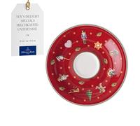 Villeroy & Boch - Toy’s Delight Specials sous-tasse pour expresso, dessous de tasse, petite assiette en porcelaine, vaisselle de Noël, 12 cm Ø, résistant au lave-vaisselle et au four à micro-ondes