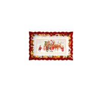 Villeroy & Boch - Toy’s Fantasy, assiette pâtisserie ronde grande, Père Noël apporte des cadeaux, 43 x 43cm, Porcelain Premium, multicolore