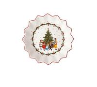 Villeroy & Boch - Toy’s Fantasy, coupe grande, Père Noël lisant liste cadeaux, 25 x 25 x 4cm, Porcelain Premium, multicolore